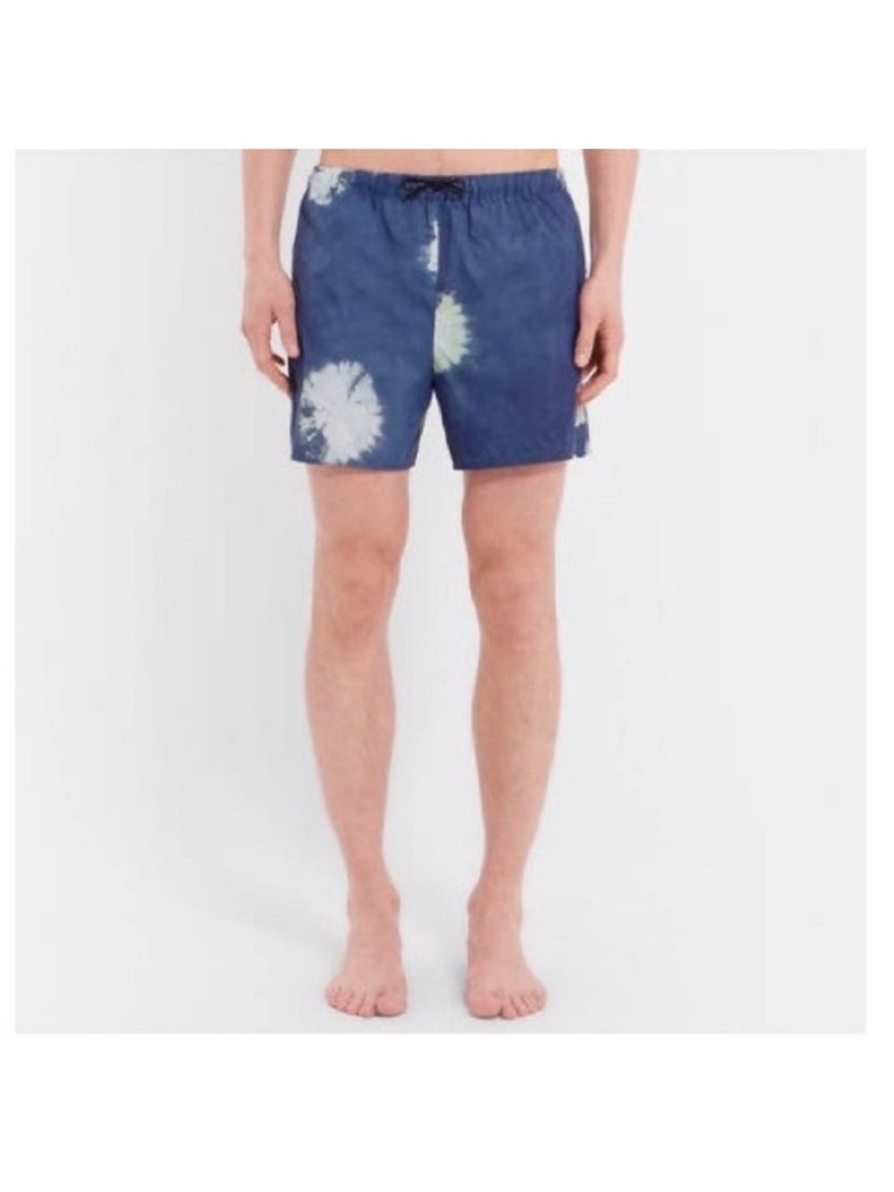 ACNE STUDIOS Perry D Mid-Length Printed Shell Blue Swim Shorts size large